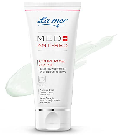 La mer MED+ Anti-Red - Couperose Creme Tag und Nacht - Reduziert Hautrötungen im Gesicht - Intensive Pflege für gereizte Haut - 50 ml