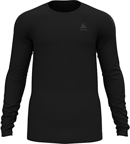 Odlo Active F-Dry Light T-Shirt Technique Homme Manches Longues | Respirant et à séchage rapide, idéal pour le running, la randonnée, le vélo, le fitness et les activités outdoor