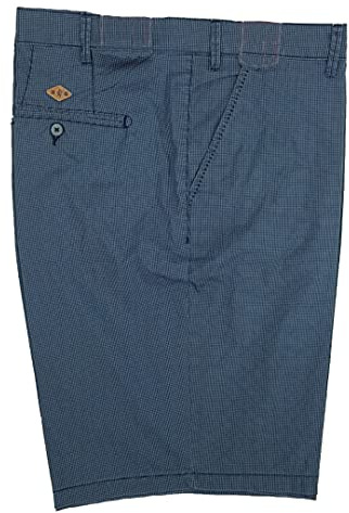 SEA BARRIER Pantaloncini Bermuda Uomo Sportivi Taglie Forti Elasticizzati Vita Alta Calibrati (59 - Blu)
