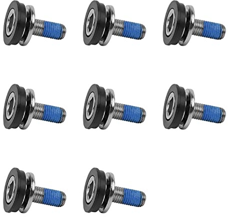 8 Pezzi Bici Pedivelle Mtb Vite, KLEHOPE Guarnitura Mtb Vite, Filettatura M8, Impermeabile, a Prova di Sabbia - Viti Pedivelle per Tutte le Guarniture Quadrate e i Movimenti Centrali