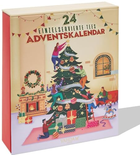 VAHDAM, Tee Adventskalender 2025 | 24 Teebeutel | Tee Weihnachten Geschenkset | Adventskalender 2025 Geschenk Für Frauen & Männer