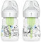 Dr. Brown's Anti-Colic Options+ Wide-Neck Baby Bottle, 5oz/150ml, 2-Pack - Jungle Design
