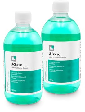 ERRECOM 2xU-Sonic, Detergente Concentrato per Apparecchiature a Ultrasuoni Pulizia intensiva e Delicata di Gioielli, Occhiali, apparecchi ortodontici, Piccoli Accessori, componenti Meccanici, 500 ml