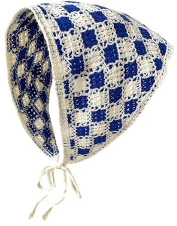 Crochet Floral Headbands for Women Bandana Head Kerchief Knitted Hair Scarf Mesh Hair Scarves for Women Girls Summer