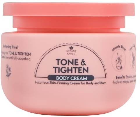 Nature Spell Tone & Tightening Body Cream, Vegan, 250ml