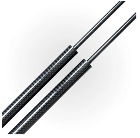 Motorhaubendämpfer Menge (2) Carbon Fiber Haube Streben Für Cupra Für Formentor 2021 2022 2023 2024 Front Motorhaube Gas Quellen Dämpfer Stoßdämpfer Lift Unterstützt Vorne Haubenstreben(Black Carbon F