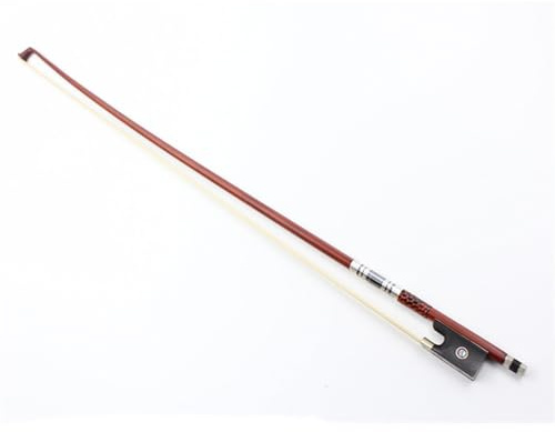 Geigenbogen volle Größe 4/4-1/8 Violinbogen Brasilianischer Holzbogen Ebenholzbogen Frosch Weißer Schachtelhalm Geeignet Für Geiger Für Üben(1/2)