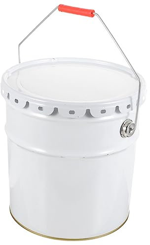 HOMSFOU Metal Paint Bucket Mit Deckel Großer Metallfarbbehälter Für Zuhause Und Büro Design Für Malerarbeiten Und Lagerung