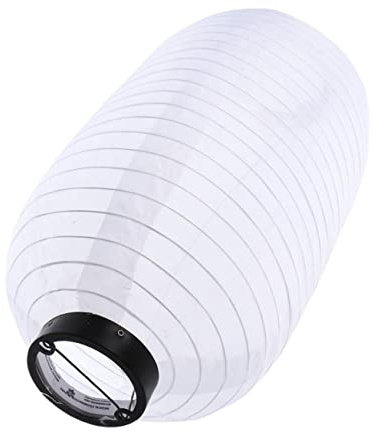 HOMSFOU Lanterna esterna bianca pieghevole di seta di stile giapponese per la decorazione del ristorante Materiale durevole Ornamenti eleganti