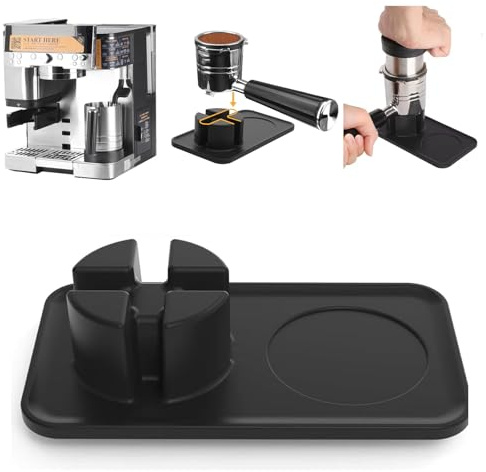Tamper Mat for Ninja Luxe Café Manual Espresso Machine ES601/ES701, Food-Grade Silicone Pad, Non-Slip Base, Fits Ninja Coffee Bar Accessories