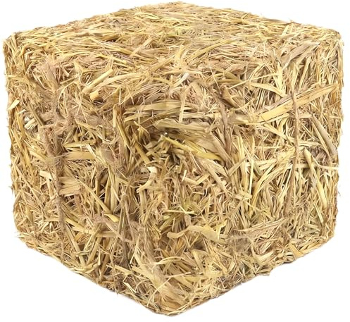 Pacciamatura di grano naturale, 1 confezione, 0,7 kg, compressa per aiuole, controllo delle erbacce, ritenzione dell'umidità e protezione del suolo, letti rialzati, pacciame da giardino, lettiera per