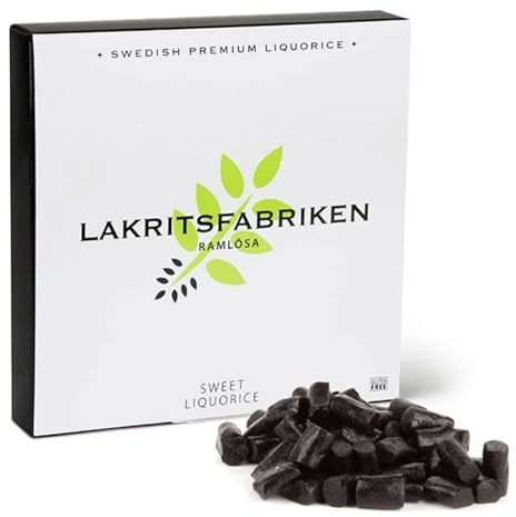 Ramlösa Lakritsfabriken - Lakritz aus Schweden, süß (Geschenkpackung 150g)