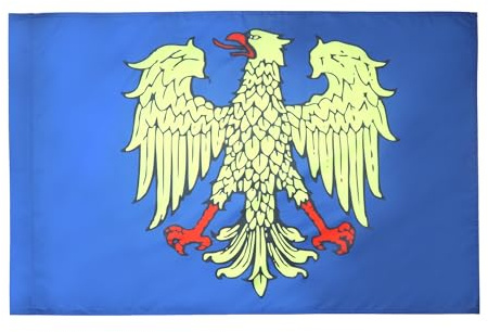 AZ FLAG Flagge Friaul-Julisch Venetien 90x60 cm Polyester 100D Hohlsaum | Für innen und außen Friuli-Venezia Giulia in Italien dekorative Flagge doppelte Nähte und verstärkte Kanten mit Masttunnel