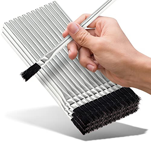 Acid Brushes - 36 Count 3/8 Inch Horsehair Acid Flux Brushes, Disposable Glue Brushes for Woodworking, Epoxy Brushes for Resin, Great for Crafting, Soldering, in The Home, and School, or Shop