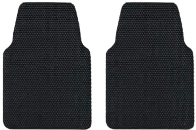 Nicoman Lot de 2 Tapis de Sol Universel pour Voiture de Style Hexagonal, antidérapant, Robuste, imperméable, Facile à Nettoyer (Noir, Ensemble Avant, S, 2 pièces)