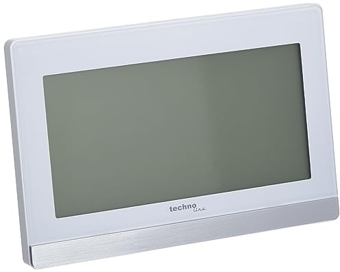 Technoline WS8056 Funkwecker, Funkuhr, mit 2 Weckalarmen, Temperaturanzeige, Mondphase, Kalender, Hintergrundbeleuchtung