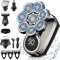 Electric Head Shaver for Men, 8D Upgraded 6-in-1 Head Shaver for Bald Men, Waterproof Wet/Dry Electric Shaver Razor Beard Grooming Kit Cordless Rechargeable