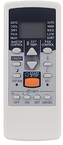 AR-JE6 Mando Aire Acondicionado Compatible con Fujitsu General Hiyasu Fuji-Electric AC A/C ARJE6 ASY7FMAD ASY12FMAD ASY7FMBD ASY9FMBD ASY12FMBD ASY7FSBCW ASH7FMBD ASH9FMBD ASH12FMBD ASH9FSBCW