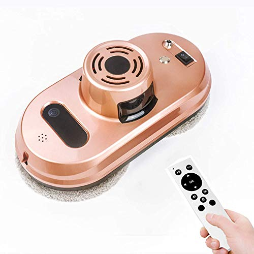 ZGYOZMNG Window Cleaning Robot Vacuum with Remote Control,Robotic Vacuum Cleaner for Windows, Glass,Tiles,Bathroom Cleaning with Multiple Safety Guarantee,White (Black) (Rose Gold)