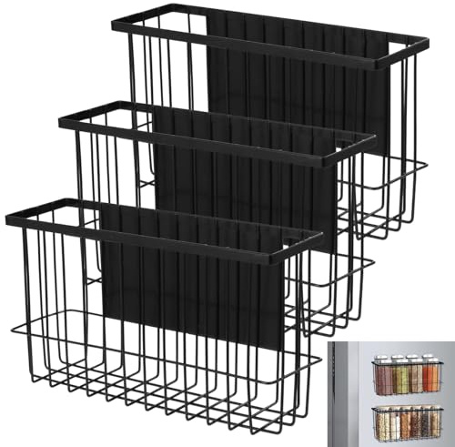 BATTIPAW 3 PCS Magnetic Dryer Ball Holder, Wall Mount Dryer Ball Rack for Laundry Room, Dryer Ball Shelf for Organization and Storage, Magnetic Lint Bin for Laundry Room