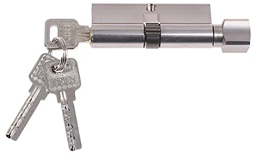 Serratura for porta anteriore, cilindri di chiusura, serratura a pollice, serratura a cilindro euro, porta inclinata 70 mm 3 chiavi antifurto Ingresso Serratura for porta in ottone Interno di casa Cam