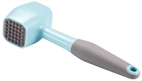 MAXCOOK Fleischklopfer Silikon, Doppelseitiger Fleischzartmacher für Steak, Schnitzel & Geflügel, Hochwertiger Fleischzartmacher mit Ergonomischem Griff (Blau)