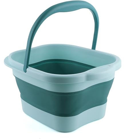 Pediluvio plegable - capacidad Pediluvio plegable con rodillos de masaje y asa, Pediluvio plegable | pediluvio antiestrés para pedicuras familiares, para remojar los pies cansados