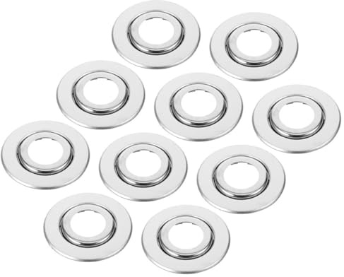 Healvian Copertura per Impianto Antincendio Doppio Disco in Acciaio Inox 20 Pezzi, Piastra a Muro Decorativa Espandibile per Testina Sprinkler 3/4, Protezione e Rifinitura per Sprinkler