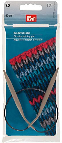 Prym 211383 Rundstricknadeln ALU 40 cm 7,00 mm grau