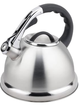 Buckingham Induktions Retro Flötenkessel, Edelstahl, 3,5 Liter