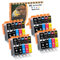 D&C 20x Druckerpatronen Kompatibel für Canon PGI-525 CLI-526 für Canon Pixma IP4950 IX6550 MG5250 MG5300 MG5340 MG5350 MG6250 MG8150 MG8250 MX885 MX895 IP4840 IP4850 IP4900 MG5140 MG5150 MG5240