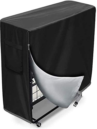UCARE Folding Bed Dust Proof Storage Bag for Indoor and Outdoor Multifunctional Beds Protection 38.9 * 14.9 * 44.9in (Black)