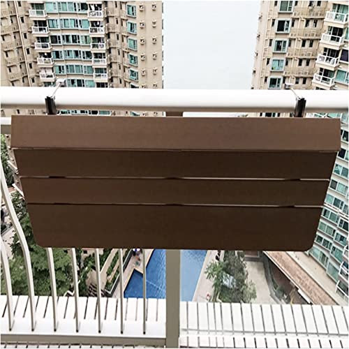 Balkontisch Holz Klappbar,wandtisch,Folding Table Balkon GeläNder HäNgetisch | Computertisch | Home Kleine Bar | Klapptisch Heben | Balkon Beistelltisch | Sonnenschutz, Regendicht, HöHenverstellbar