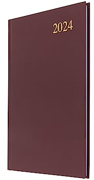 Collins Debden Collins ESSA53.78-24 Terminplaner, A5, Wochenansicht, kompletter Planer 2024, Tages-, Wochen- und Monatsansicht, A5, Kastanienbraun