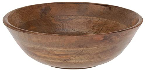 Vilde Obstschale Schale Früchteschale Servierschale Schüssel Salatschüssel Holzschale aus Holz, 30 x 10,5 cm 2,6 L