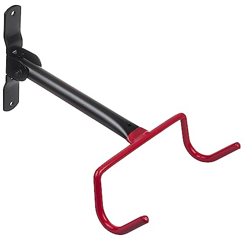 Maclean MC-430 Fahrrad-Wandhalterung Wandfahrradträger mit 2 Haken Horizontal Fahrradwandhalterung Fahrradhalter max. Belastung 30kg