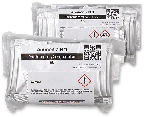 Pool Reagenz-Set - Messung von Ammoniak im Poolwasser - Für PoolLab 2.0 & PrimeLab - Nicht für manuelle Schütteltester! - Made in Germany