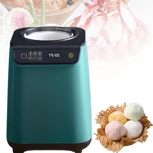 JODAIS Machine à crème glacée, sorbetière entièrement Automatique de 135 W avec compresseur, capacité de 1,2 L, Fonction de Maintien au Frais, minuterie, Temps de préparation : 30-40 Min,
