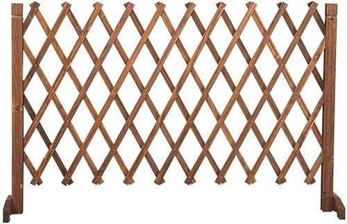 ELzEy Zaun/Holzzaun/Gitterdekoration/Teleskopzaun/Gartenzaun für den Außenbereich/Haustierzaun (A91 cm)