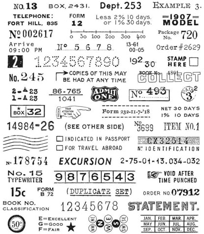 Stempel mit Zahlen, Phrase, Postwörter, für Kartenherstellung, DIY, Scrapbooking, Admit One Excursion, transparent, Silikon, Siegelstempel, Stempel, für Papierbasteln, Handarbeit, Scrapbooking,