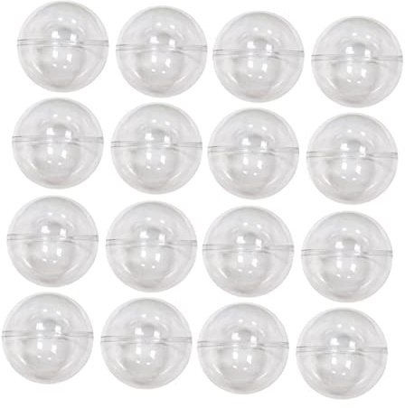 FRCOLOR 25pcs Boules Transparentes en Plastique pour Distributeur Automatique, Décorations Remplaçables pour Petits Objets