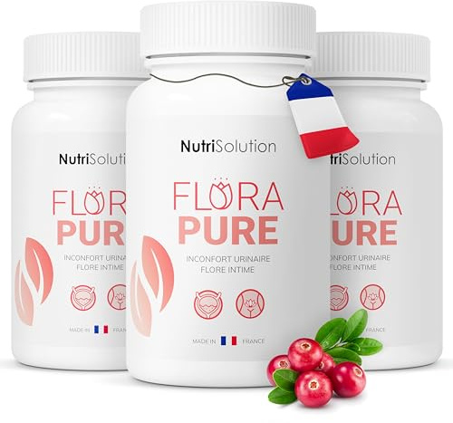 FloraPure von NutriSolution: - Unterstützung der Harnwege – Natürliche Kombination aus Cranberry, D-Mannose und Pilosella – Fördert das Wohlbefinden der Blase und der Harnwege – 60 Kapseln (3)