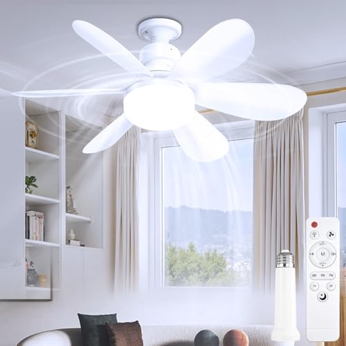 ZAIYW 50CM Ceiling Fans with Lights and Remote