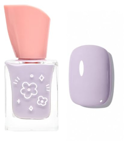 Lilac Nail Polish - Light Purple Nail Polish Quick Dry - Glossy Pastel Nail Varnish No Uv Lamp Needed, Soft Natural Nail Colour For Spring Summer Diy Manicure