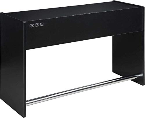 Zomo Deck Stand Ibiza 150 - DJ Tisch 153 x 50,6 x 96 cm - Schwarz - MDF Holz - 46,1 kg - für 2 Decks und einen Mixer bis 19 Zoll