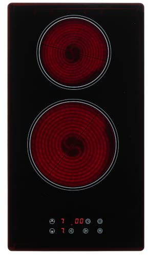 PKM EB-GK2-TC Integrierte Keramikplatte, Schwarz, 1200 W, rund