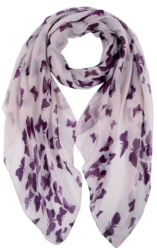 DiaryLook Ladies Women's Fashion Bird Print Long Scarves Floral Neck Scarf Shawl Wrap Gifts For Women