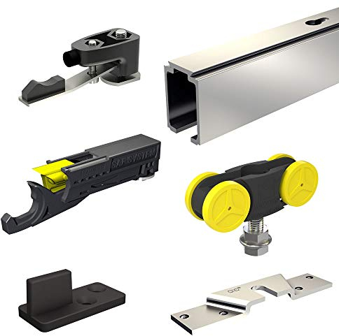 Système coulissant SLID'UP 1000 pour une porte de séparation - rail 1,95 m en aluminium - 80 kg