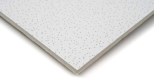 Pack of 10 Pin Hole Design Suspended Ceiling Board Acoustic Tiles 595mm x 595mm Fit in 600mm x 600mm (Pin Hole)