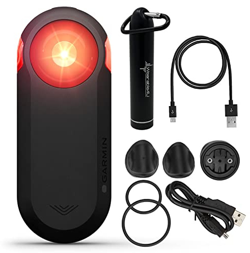 Wearable4U - Garmin Varia RTL515 Cycling Rearview Radar with Visual and Audible Alerts for Vehicles and Power Bundle
